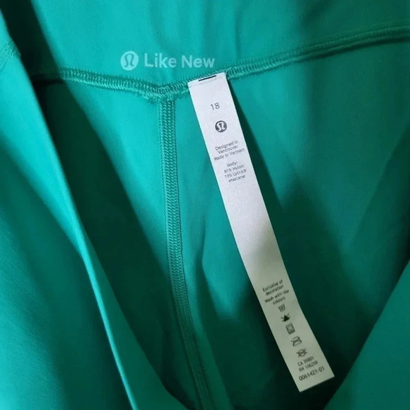 Lululemon Green capri leggings Size 18 - Picture 7 of 10